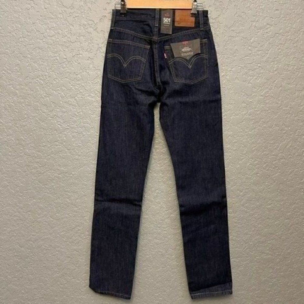 Levi's 501 Straight Leg Jeans Size 24x32 - Picture 3 of 10